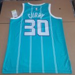 Maillot de Basket #30 Curry Charlotte Hornets Bleu